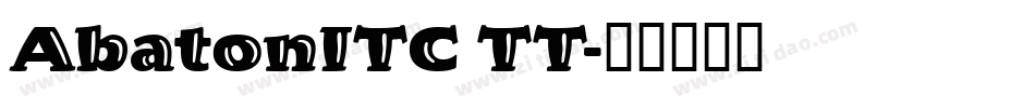 AbatonITC TT字体转换